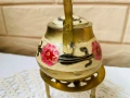 Красив месингов комплект от Англия с макове , снимка 10