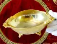 Позлатена купичка за ядки,на крачета. , снимка 3