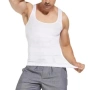 Оформящ потник за вталяване на мъже SLIM FIT - черен или бял, снимка 3