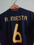 Spain Iniesta Final 2010 Adidas оригинална мачова тениска фланелка Испания Иниеста екип Световно , снимка 5