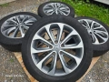Летш джанти 18ки 5х114.3 Nissan + летни гуми 215/55/18 Continental, снимка 1