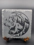 Квадратни каменни подложки от естествен шистов камък (Slate Coasters) – 10х10 см , снимка 4