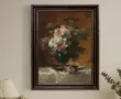 Флорална картина с рамка , снимка 1
