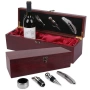 Луксозна Дървена Кутия за Вино с Комплект Аксесоари.Сет за Вино.Подаръчна Кутия за Вино Kutia Vino, снимка 1