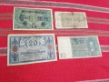 Банкнота 1,5,10 и 20 райхмарки, снимка 1