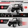 Детско електрическо бъги 4×4 с дистанционно, LED, USB и MP3 – 4 мотора, бяло, снимка 3