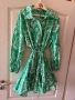 Нова зелена ежедневна елегантна рокля zara Zara Зара 100 % памук памучна разкроена  , снимка 5