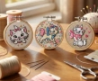 6 бр Коте Мари Marie Cat стенсил шаблон спрей за торта украса сладки Scrapbooking, снимка 3