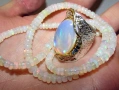 925 прекрасен сребърен пръстен с опал, снимка 1