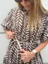 Красива памучна дълга лятна рокля , цвят кафяв, снимка 1