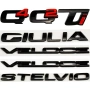 Черни Емблеми и Надписи за Alfa Romeo - Q4, Q2, GIULIA, STELVIO, VELOCE, снимка 1