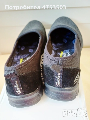 Черни обувки Skechers 37, снимка 5 - Дамски ежедневни обувки - 54367837