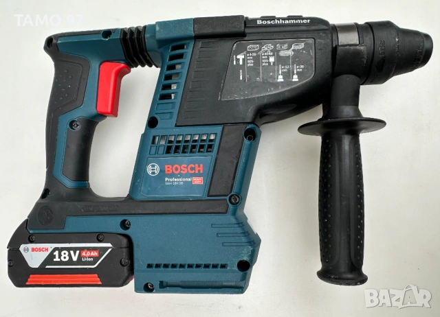BOSCH GBH 18V-26 - Безчетков перфоратор 18V 2.6J като нов!, снимка 5 - Перфоратори - 54420262