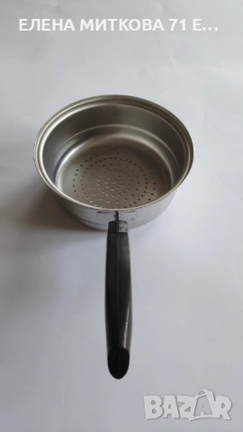 Гевгир или вложка за готвене на пара от неръждаема стомана с бакелитова дръжка, снимка 3 - Съдове за готвене - 54019807