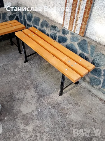 Пейка без облегалка., снимка 4 - Градински мебели, декорация  - 55506639