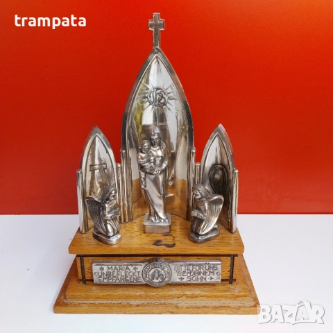 НАЙ ДОБРАТА ОФЕРТА Стар Домашен олтар , молитва, с музикална кутия