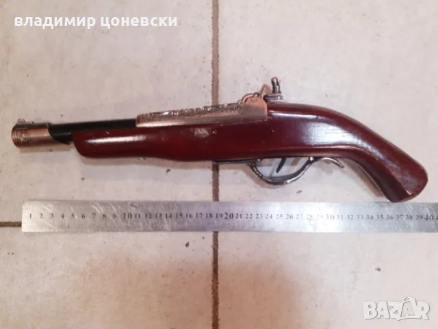 Красив кремъчен пистолет,пищов,оръжие, снимка 6 - Антикварни и старинни предмети - 55456235