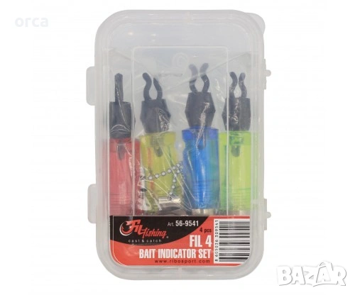 Обтегачи Fil Fishing Bait Indicator F4 комплект мека връзка 4 цвята, снимка 2 - Такъми - 53985815