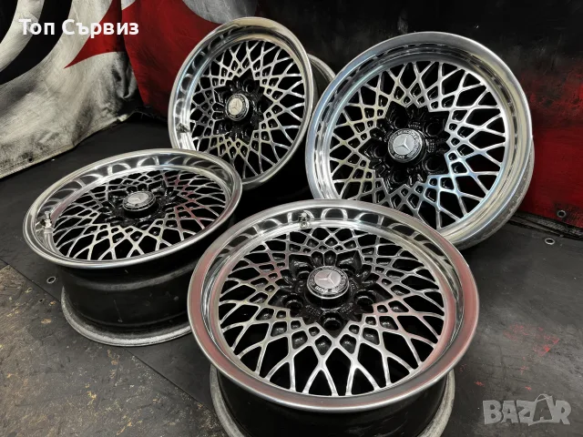 Ретро магнезиеви джанти за Мерцедес (Mercedes), 15 цола, 5x112, снимка 2 - Гуми и джанти - 53621752