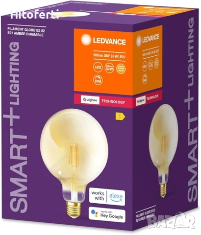  Тип източник на светлина	LED лампа серия	LEDVANCE Smart+ Светъл цвят	RGB Форма на буталото	Глобус Д