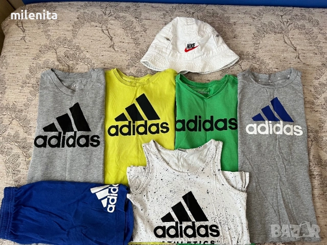 Лот на adidas за момче на 7-8години, плюс шапка на Nike