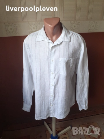 👉Ленена Zara Man  Original L, снимка 2 - Ризи - 55153079