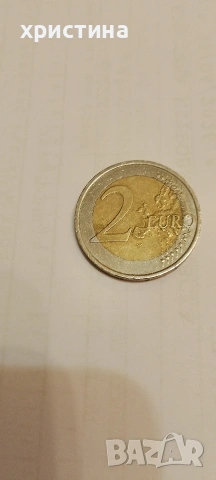 монета от 2 евро словения, снимка 2 - Нумизматика и бонистика - 54715180