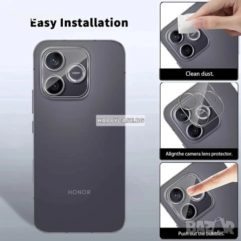 Honor 600 Lite 5G / 3D 9H Безцветен стъклен протектор за камера, снимка 3 - Фолия, протектори - 54302265