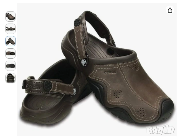 Crocs  Swiftwater Leather Clog номер 44 . чехли / сандали