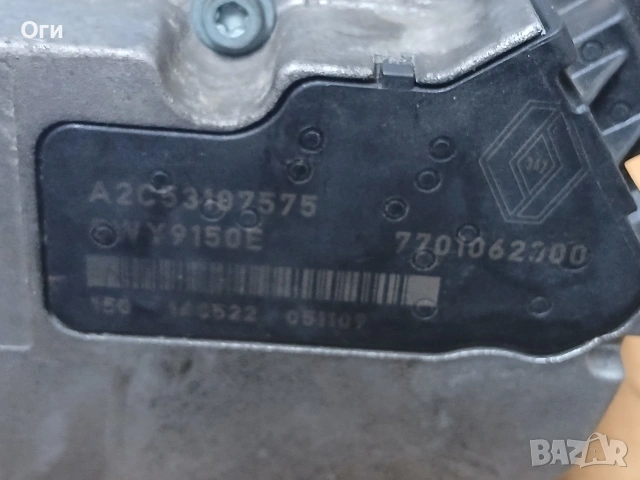 Дроселова клапа за Рено Лагуна 01-07г. 1.9 dci 7701062300 / A2C53107575, снимка 3 - Части - 54553857
