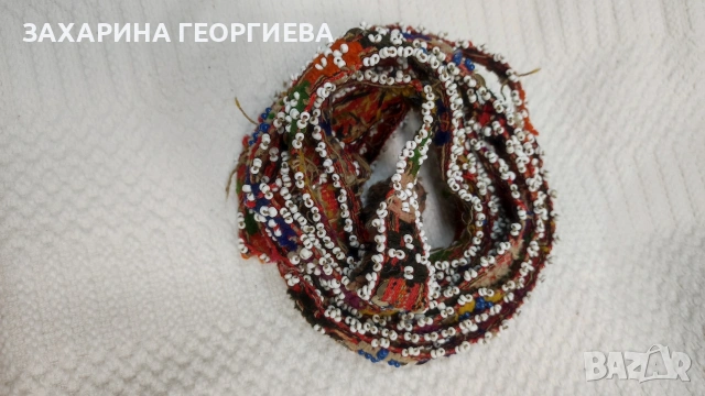 Колан с маниста за носия, снимка 4 - Антикварни и старинни предмети - 55046176