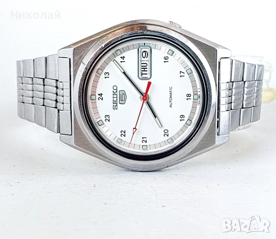 Seiko 5 Сейко 5 - самонавиващ се часовник, снимка 4 - Мъжки - 55195495