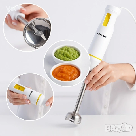 Пасатор Taurus - 750, Easy Inox, снимка 3 - Чопъри и пасатори - 54874644