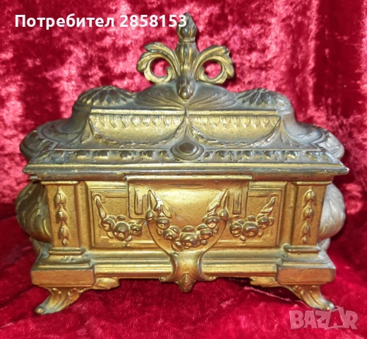 Старинна кутия за бижута стил Луй XV, снимка 2 - Антикварни и старинни предмети - 54537819
