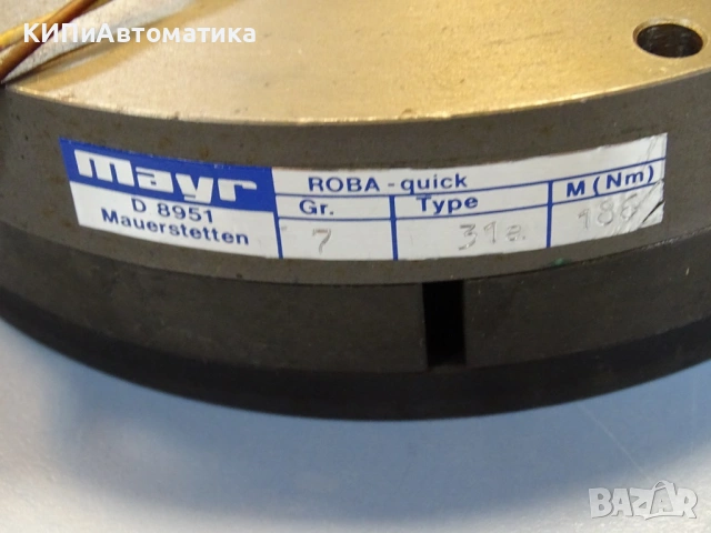 Ел. магнитна спирачка MAYR ROBA TYP 31a. Electromagnetic Brake 24VDC, снимка 2 - Резервни части за машини - 54580053