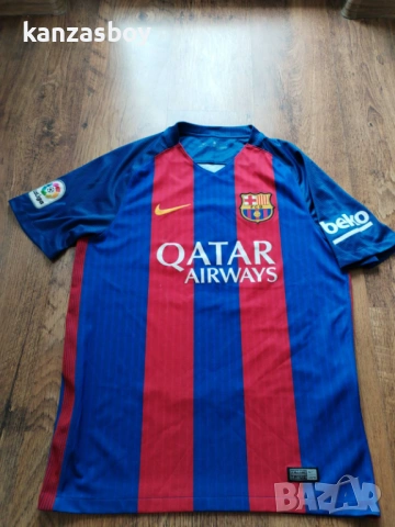Nike Barcelona 2016-17 -мъжка футболна тениска М, снимка 5 - Тениски - 54491325