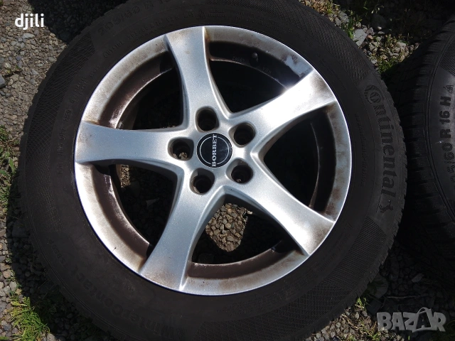 4бр. джанти Borbet 5x112 с гуми 205/60R16 Continental , снимка 9 - Гуми и джанти - 54540002