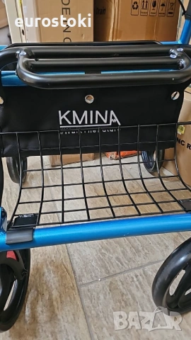 KMINA 2 в 1  P10047 Ролаторна инвалидна количка проходилка за гладък терен, до 136 кг., снимка 8 - Инвалидни колички - 54640123