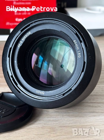 Обектив Nikon AF-S Nikkor 85mm f/1.8G | ФотоСинтезис, снимка 2 - Обективи и филтри - 54032163