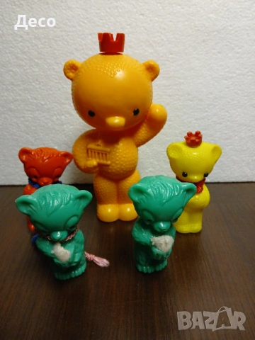 Стари пластмасови играчки мечки ГДР-СССР