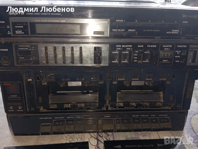 Глава от радиокасетофон Sanyo M807SR, снимка 9 - Радиокасетофони, транзистори - 55075963