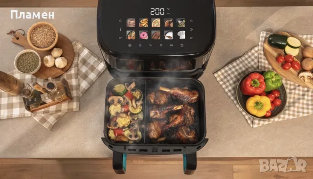Фритюрник с горещ въздух CECOTEC Cecofry&Grill Smokin Prime 11000, снимка 10 - Фритюрници - 55663866