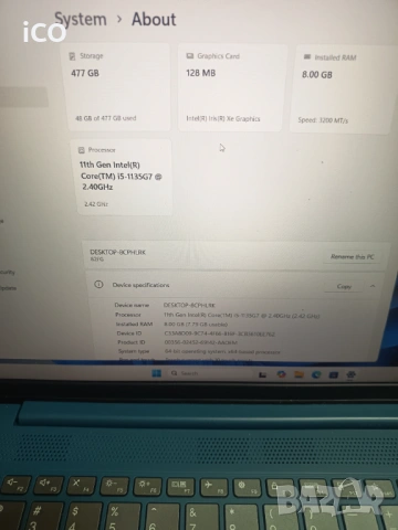 лаптоп Lenovo Ideapad 5 Intel Core i5-1135G7