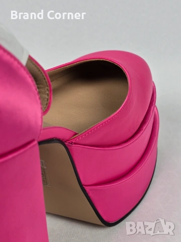 Нови Steve Madden Charlize сатенени платформи - №42, снимка 6 - Дамски обувки на ток - 54341403