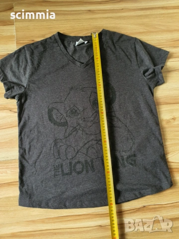 Disney Lion King черна тениска със Симба дамска M, оригинална, снимка 11 - Тениски - 54806839