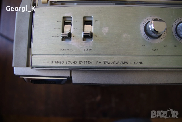 Радиокасетофон , бумбокс, boombox, CROWN CSC-950f, снимка 3 - Радиокасетофони, транзистори - 54987006