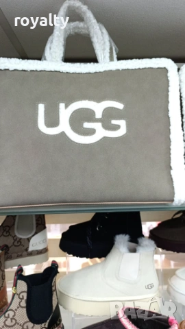 UGG Нова Сива Дамска Чанта ЮДжиДжи