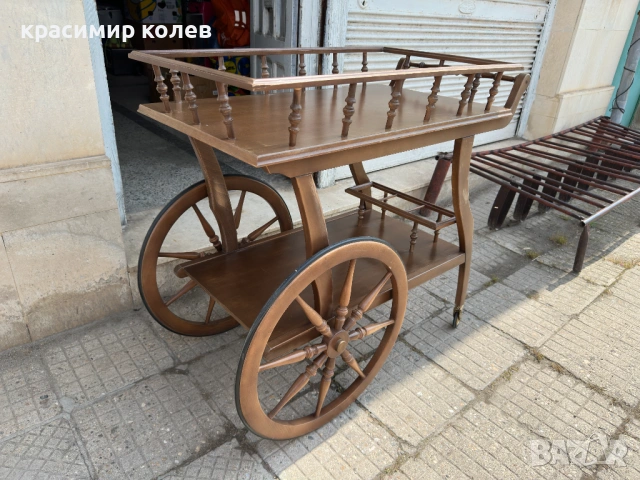 стара немска количка за сервиране, снимка 3 - Антикварни и старинни предмети - 54753178