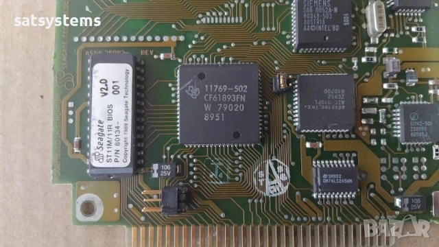 Seagate ST-11M/11R 8-Bit ISA RLL/MFM HDD Controller Card V2.0, снимка 7 - Други - 54237658