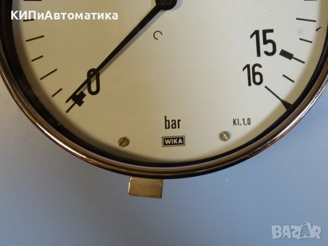 манометър Wika Ф160 0-16Bar manometer, снимка 3 - Резервни части за машини - 54508383